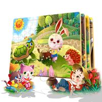 Puzzles Toddler(3-6years) Cartoon Wood Toys main image 2