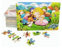 Puzzles Toddler(3-6years) Cartoon Wood Toys main image 2