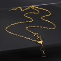 Simple Style Heart Shape Stainless Steel Plating Necklace main image 3