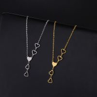 Simple Style Heart Shape Stainless Steel Plating Necklace main image 1