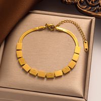 Elegant Simple Style Love Titanium Steel Plating Bracelets Necklace main image 1