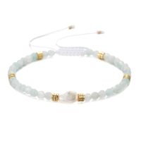 Ethnic Style Round Natural Stone Freshwater Pearl Copper Plating 18k Gold Plated Bracelets sku image 6