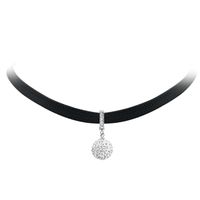 Sexy Einfacher Stil Geometrisch Pu-leder Legierung Inlay Künstliche Perlen Strasssteine Zirkon Frau Halsband sku image 7