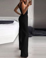 Women's Party Street Sexy Solid Color Full Length Diamond Jumpsuits main image 2