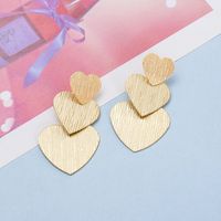 1 Pair Romantic Heart Shape Plating Metal Drop Earrings main image 5