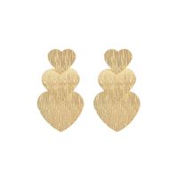 1 Pair Romantic Heart Shape Plating Metal Drop Earrings main image 4