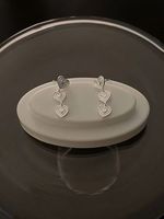 1 Pair Modern Style Heart Shape Plating Sterling Silver Drop Earrings main image 2