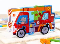 Puzzles Toddler(3-6years) Car Wood Toys main image 4
