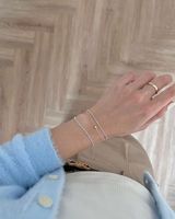 Classic Style Solid Color Sterling Silver Plating Bracelets main image 3