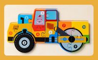 Puzzles Toddler(3-6years) Car Wood Toys sku image 7