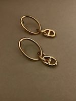 1 Pair Commute Solid Color Plating Sterling Silver Gold Plated Earrings main image 1