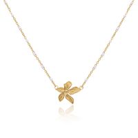 Lady Flower Titanium Steel Plating 18k Gold Plated Pendant Necklace main image 3