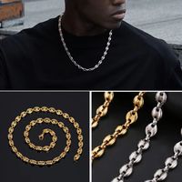 Hip-hop Geometric Stainless Steel Plating Unisex Necklace main image 5