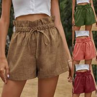 Femmes Du Quotidien Décontractée Couleur Unie Shorts Pantalons Décontractés Pantalon Large main image 5