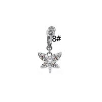 Simple Style Heart Shape Eye Stainless Steel Copper Plating Inlay Zircon White Gold Plated Gold Plated Belly Ring sku image 8