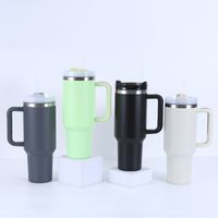 Casual Solid Color Stainless Steel Thermos Cup main image 4