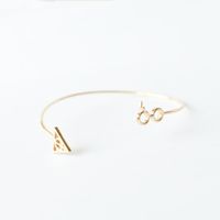 Simple Style Geometric Alloy Plating Women's Bangle main image 2