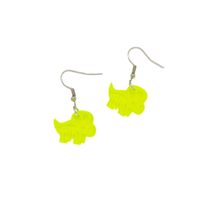 1 Pair Simple Style Solid Color Patchwork Arylic Drop Earrings sku image 10