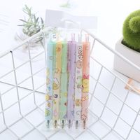 Good-looking Pressing Pen 6 Pcs Ins Cute Student Press Gel Pen Office Stationery Water-based Sign Pen Wholesale main image 4