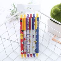 Good-looking Pressing Pen 6 Pcs Ins Cute Student Press Gel Pen Office Stationery Water-based Sign Pen Wholesale sku image 1