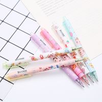 Good-looking Pressing Pen 6 Pcs Ins Cute Student Press Gel Pen Office Stationery Water-based Sign Pen Wholesale main image 2