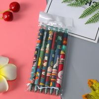 Good-looking Pressing Pen 6 Pcs Ins Cute Student Press Gel Pen Office Stationery Water-based Sign Pen Wholesale sku image 14
