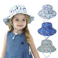 Children Unisex Simple Style Cartoon Solid Color Printing Bucket Hat main image 1