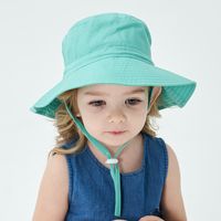 Children Unisex Simple Style Cartoon Solid Color Printing Bucket Hat main image 5