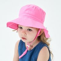 Children Unisex Simple Style Cartoon Solid Color Printing Bucket Hat main image 2