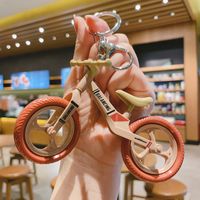 Modern Style Bicycle Alloy Plastic Unisex Bag Pendant Keychain sku image 1