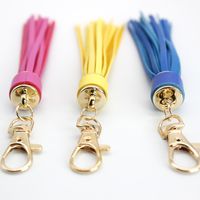 Retro Tassel Pu Leather Alloy Unisex Bag Pendant Keychain main image 4