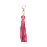 Retro Tassel Pu Leather Alloy Unisex Bag Pendant Keychain sku image 2