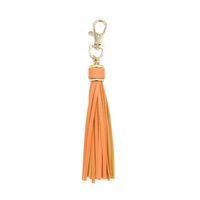 Retro Tassel Pu Leather Alloy Unisex Bag Pendant Keychain sku image 3