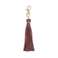 Retro Tassel Pu Leather Alloy Unisex Bag Pendant Keychain sku image 22