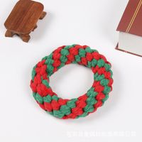 Fashion Hand-woven Rope Loops Donuts Pets Toy sku image 3