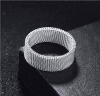 Streetwear Solid Color Titanium Steel Polishing Men's Rings sku image 2