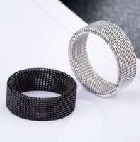 Streetwear Solid Color Titanium Steel Polishing Men's Rings main image 1