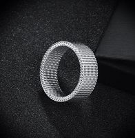 Streetwear Solid Color Titanium Steel Polishing Men's Rings main image 4