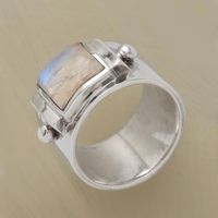Wholesale Jewelry Simple Style Commute Square Alloy Artificial Gemstones Plating Inlay Wide Band Rings main image 2