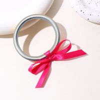 Classic Style Solid Color Plastic Bowknot Women's Buddhist Bangle main image 4