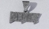 Hip Hop Letra Aleación Enchapado Embutido Diamantes De Imitación Hombres Collar Colgante Collar Colgante sku image 3