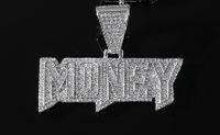 Hip-hop Letter Alloy Plating Inlay Rhinestones Men's Pendant Necklace Necklace Pendant sku image 2