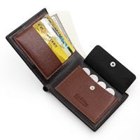 Men's Solid Color Pu Leather Open Wallets main image 3