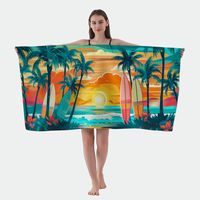 Vacation Tortoise Coconut Tree Skull Beach Towels main image 3