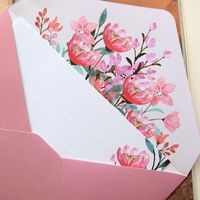Simple Style Flower Paper Daily Envelope main image 4