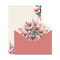 Simple Style Flower Paper Daily Envelope sku image 11