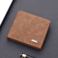 Men's Solid Color Pu Leather Open Wallets main image 2