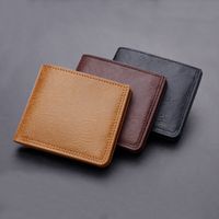 Men's Solid Color Pu Leather Wallets main image 2