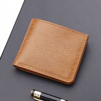 Men's Solid Color Pu Leather Wallets sku image 1
