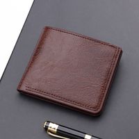 Men's Solid Color Pu Leather Wallets sku image 3